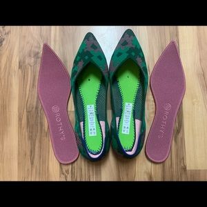 Rothy’s size 9.5 Green Botanicamo Points